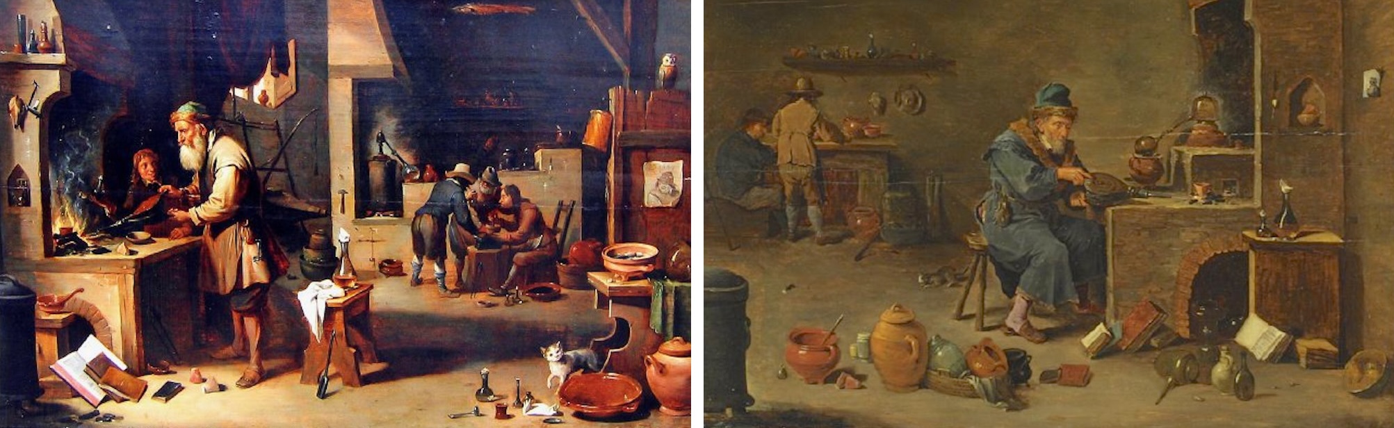 2 alchemical paintings