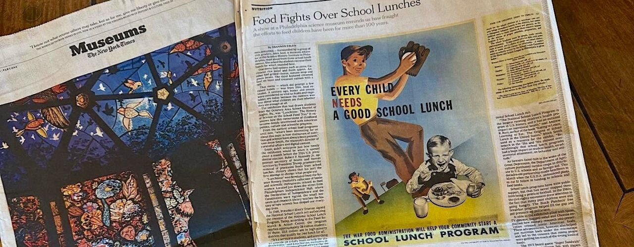 newspaper article spread