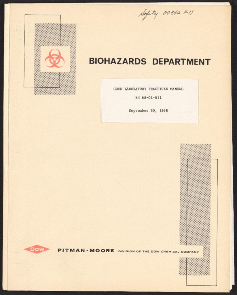 biohazard practices manual 1968