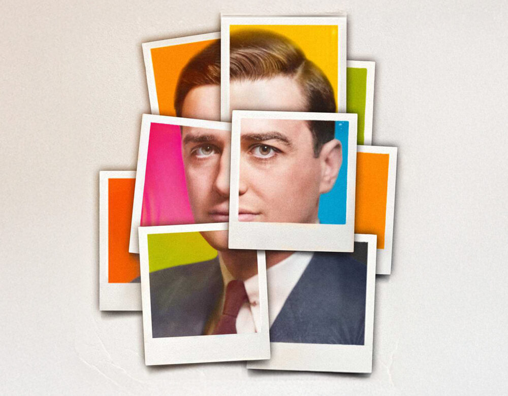 collage of Polaroid photos promoting Mr. Polaroid film
