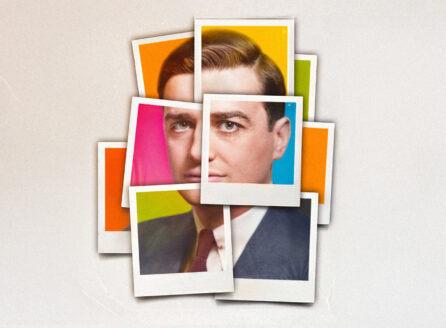 collage of Polaroid photos promoting Mr. Polaroid film