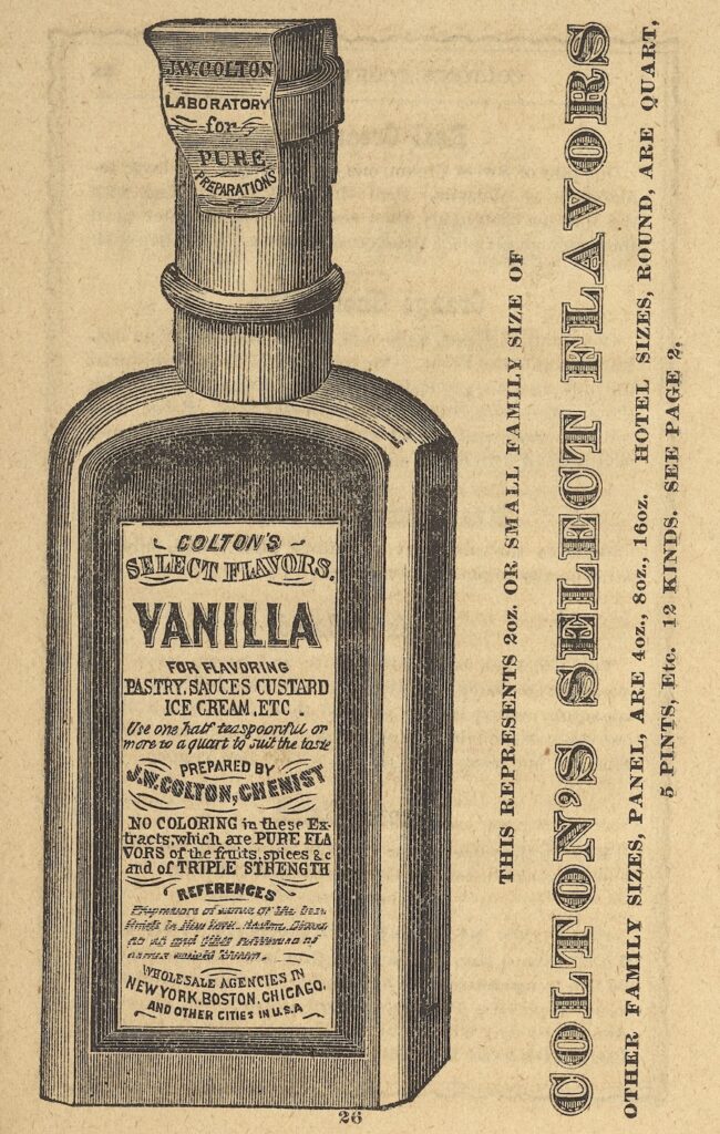 illustration of a bottle of vanilla extract