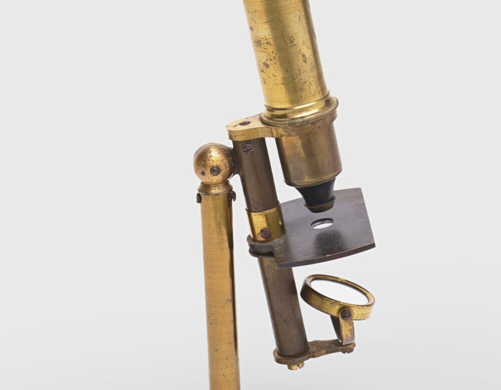 brass microscope