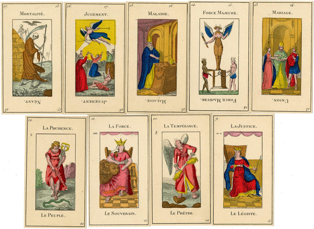 Tarot card showing fortune and augmentation