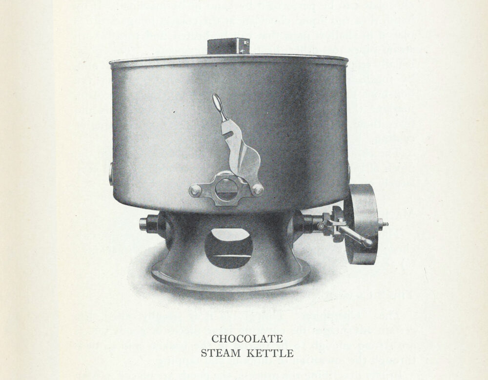 grayscale illustration of a steam kettle