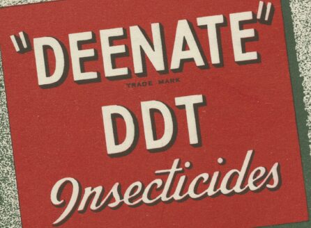 red and green ad for Deenate DDT