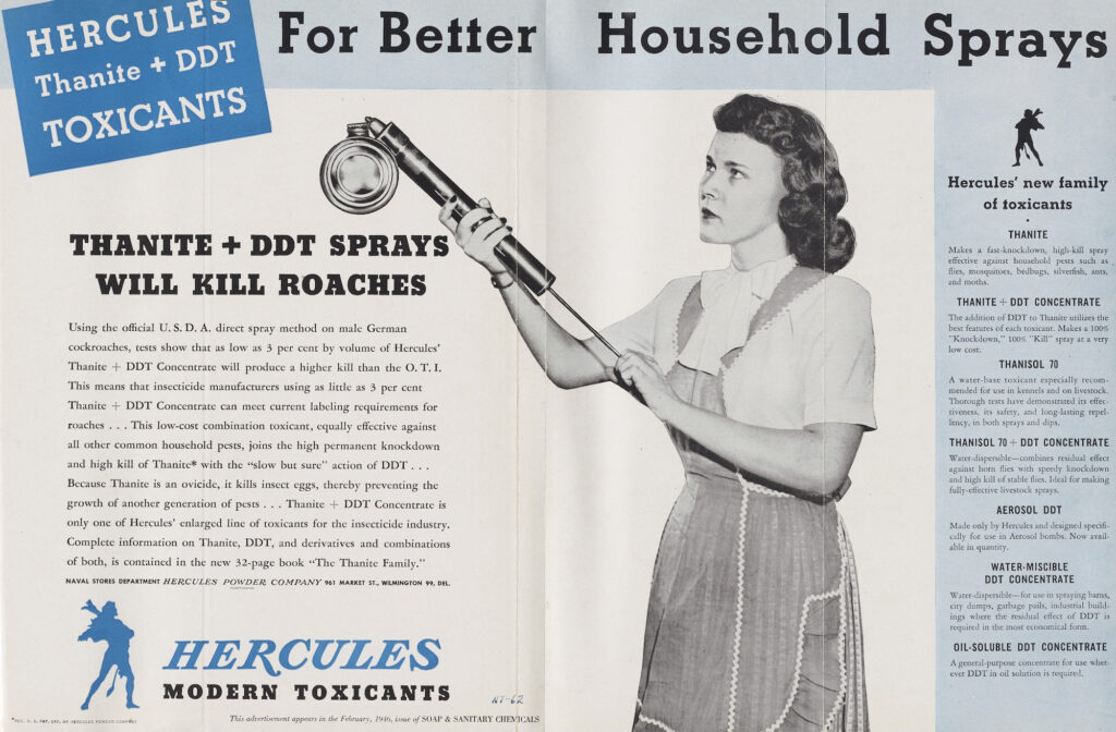 advertisement for Thanite and DDT sprayers