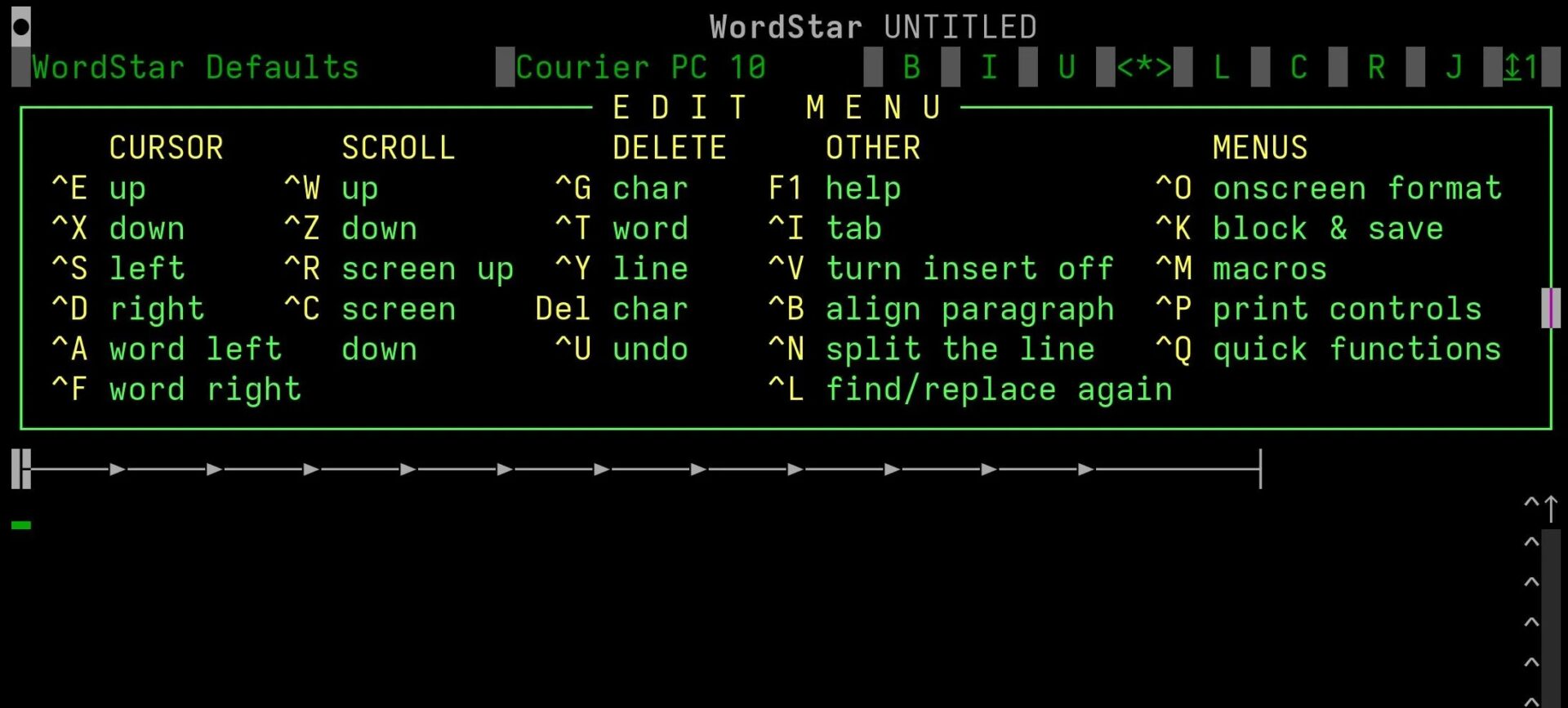 screenshot of computer language