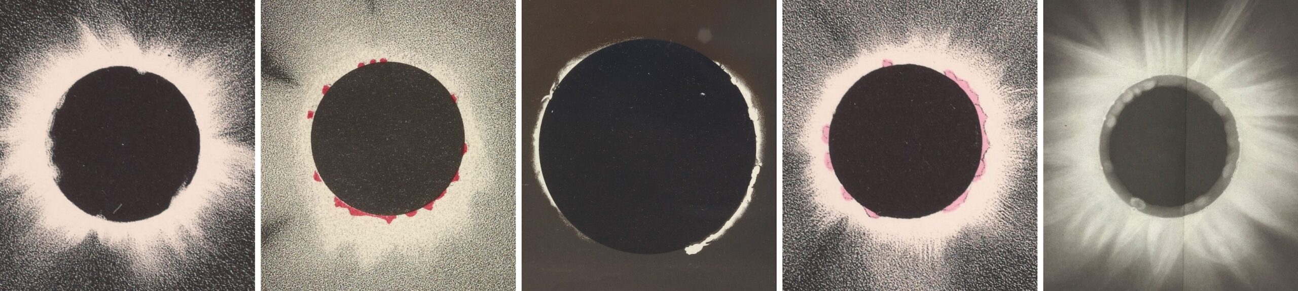 images of solar eclipses from the 1800s