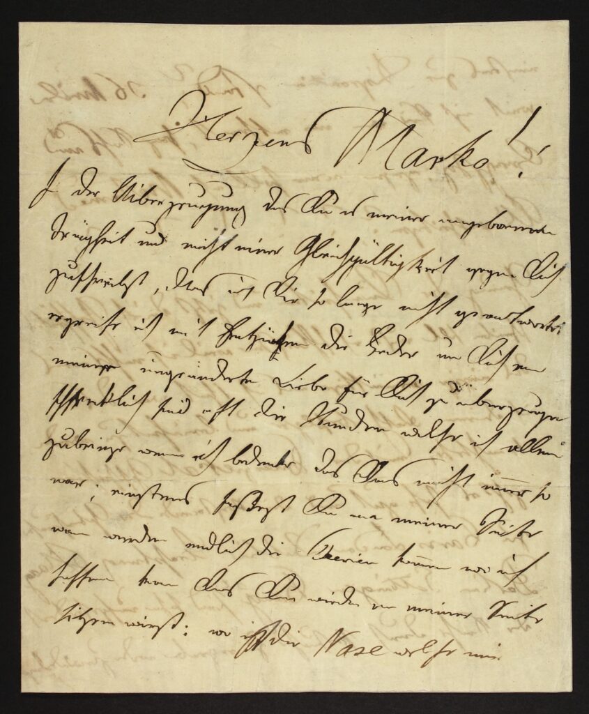 handwritten letter in Hungarian