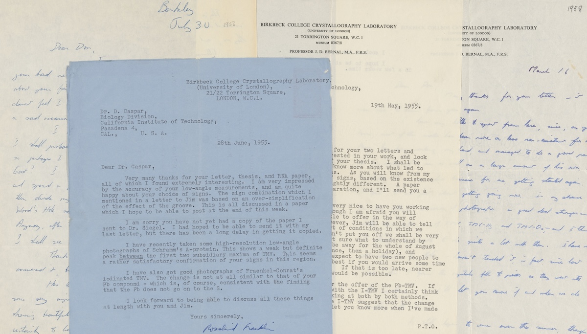old typed and handwritten letters
