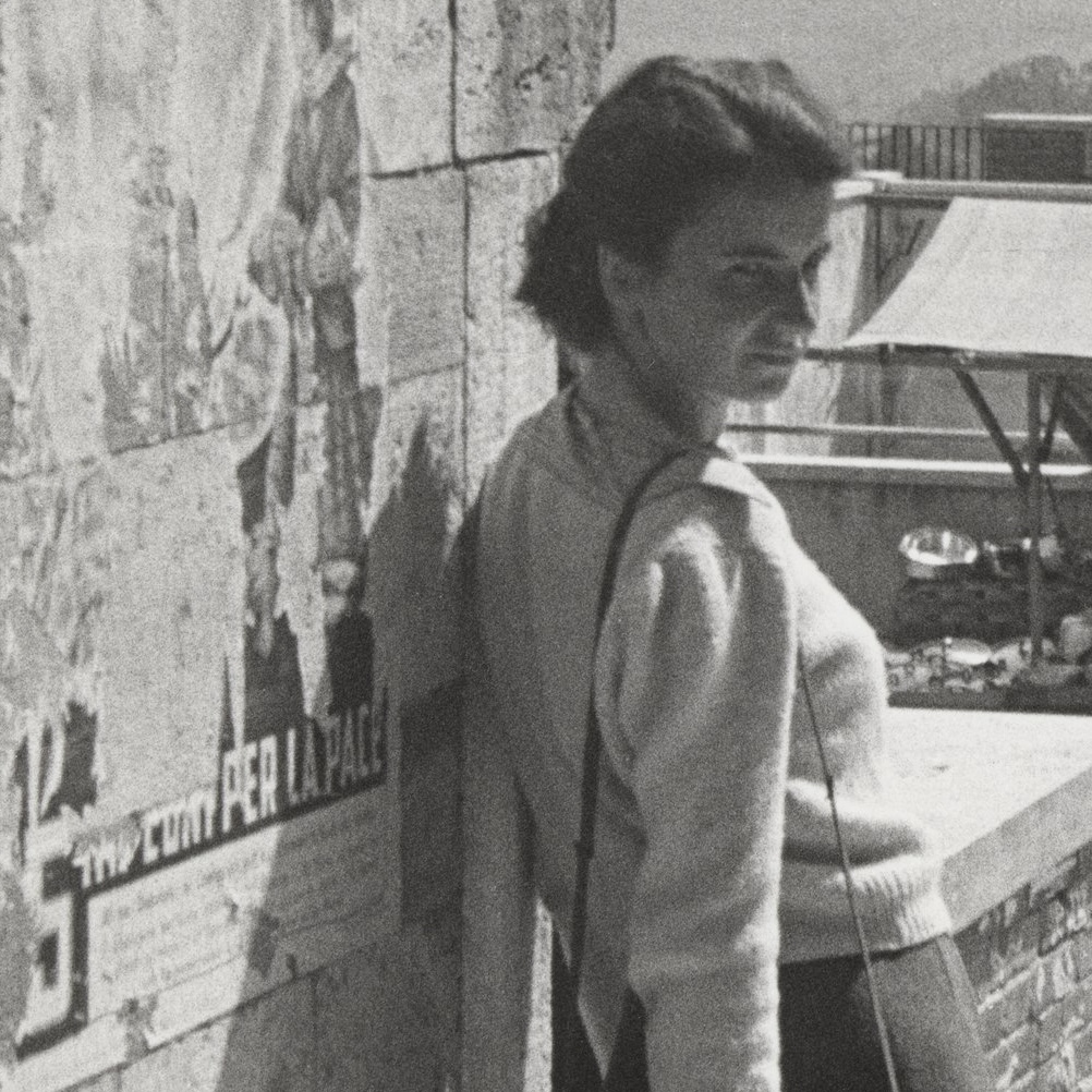 Photograph of Rosalind Franklin in Italy, 1950