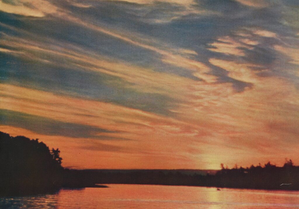 ad depicting a sunset