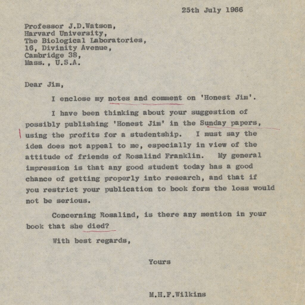 typed letter