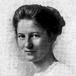 black and white portrait of a woman