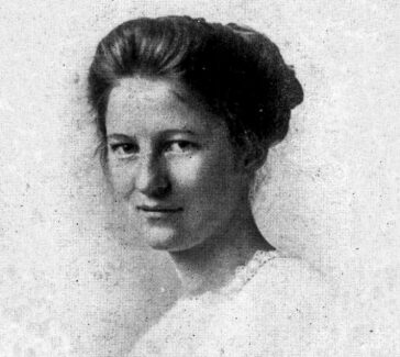 black and white portrait of a woman