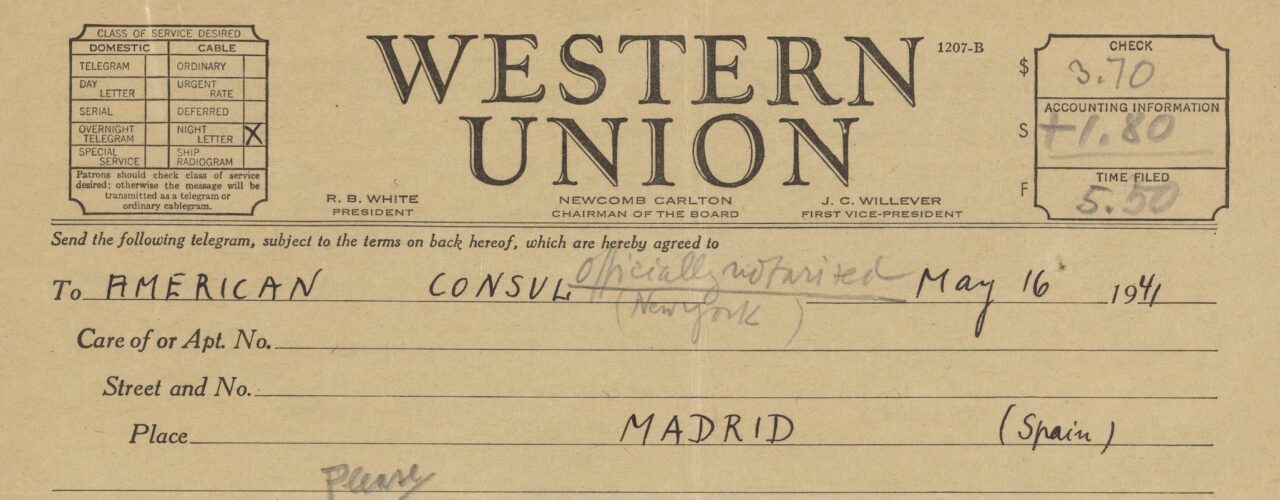 Western Union telegram