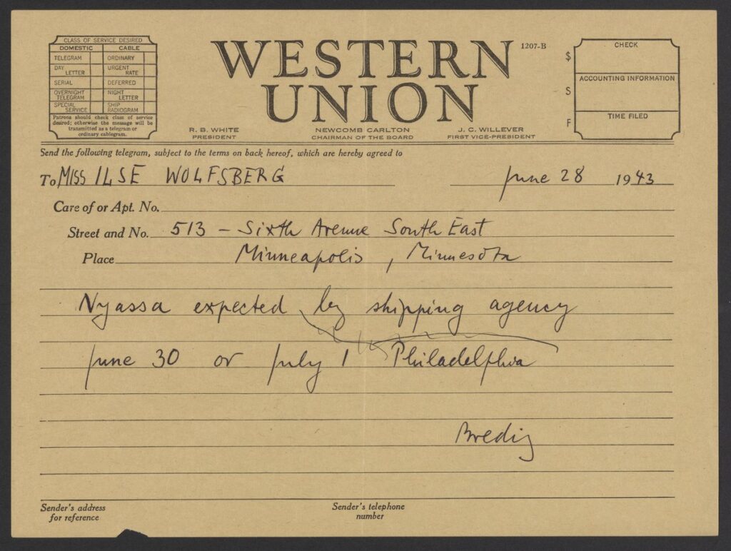 old Western Union telegram