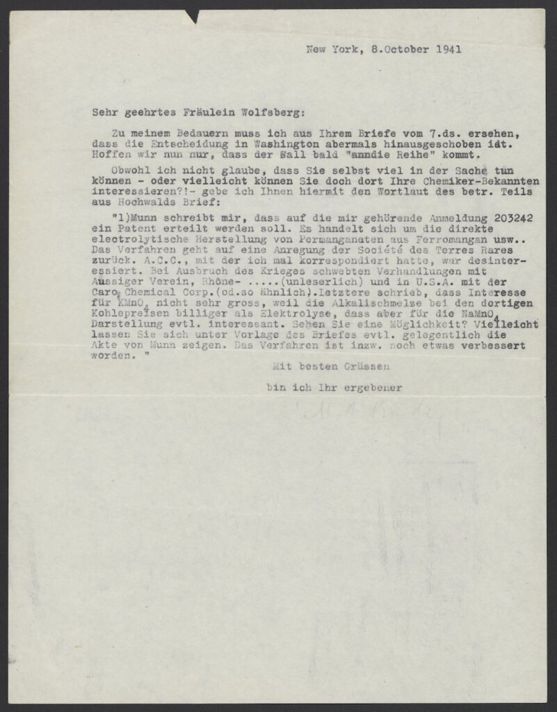 old typed letter