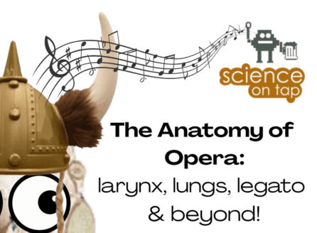 graphic including viking helmet and cartoon eyes