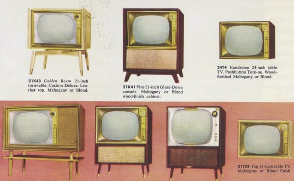vintage ad for Motorola television sets from the early 1950s
