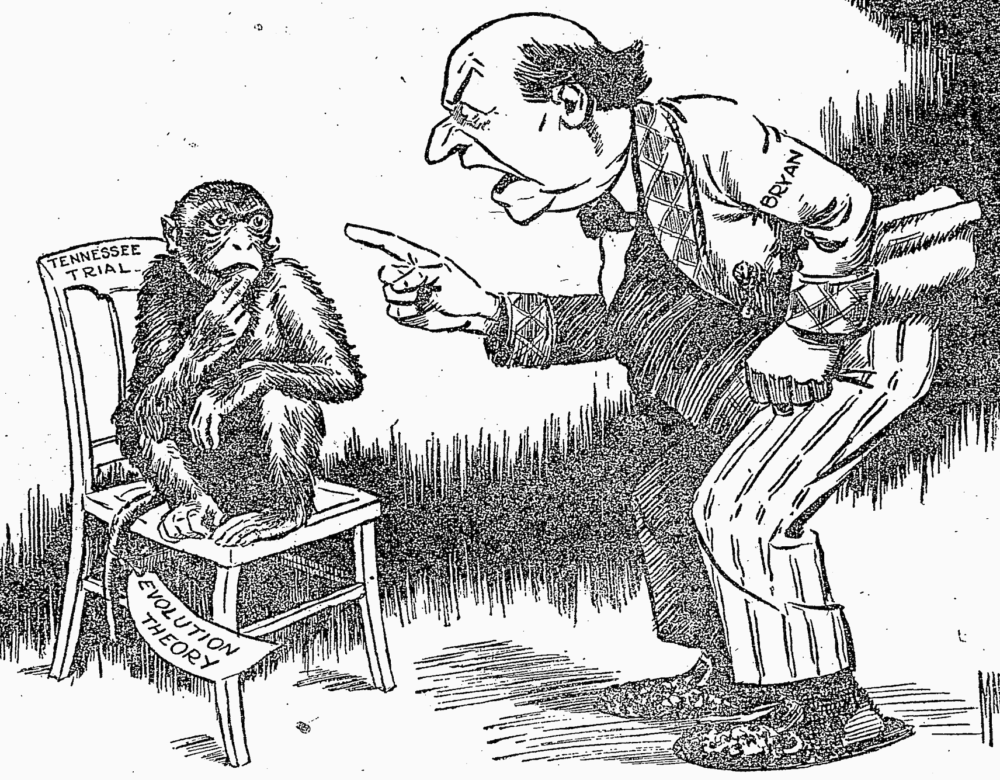 "You Can't Make a Monkey Out of Me," cartoon featured in the May 31, 1925, issue of the New York Times