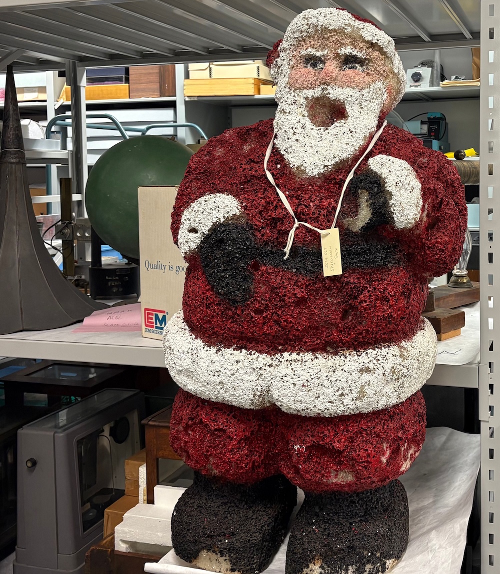 Santa Claus sculpture made of Styrofoam