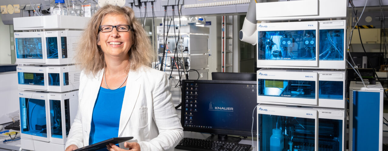 KNAUER CEO Alexandra Knauer in the company's analytical lab, 2019.