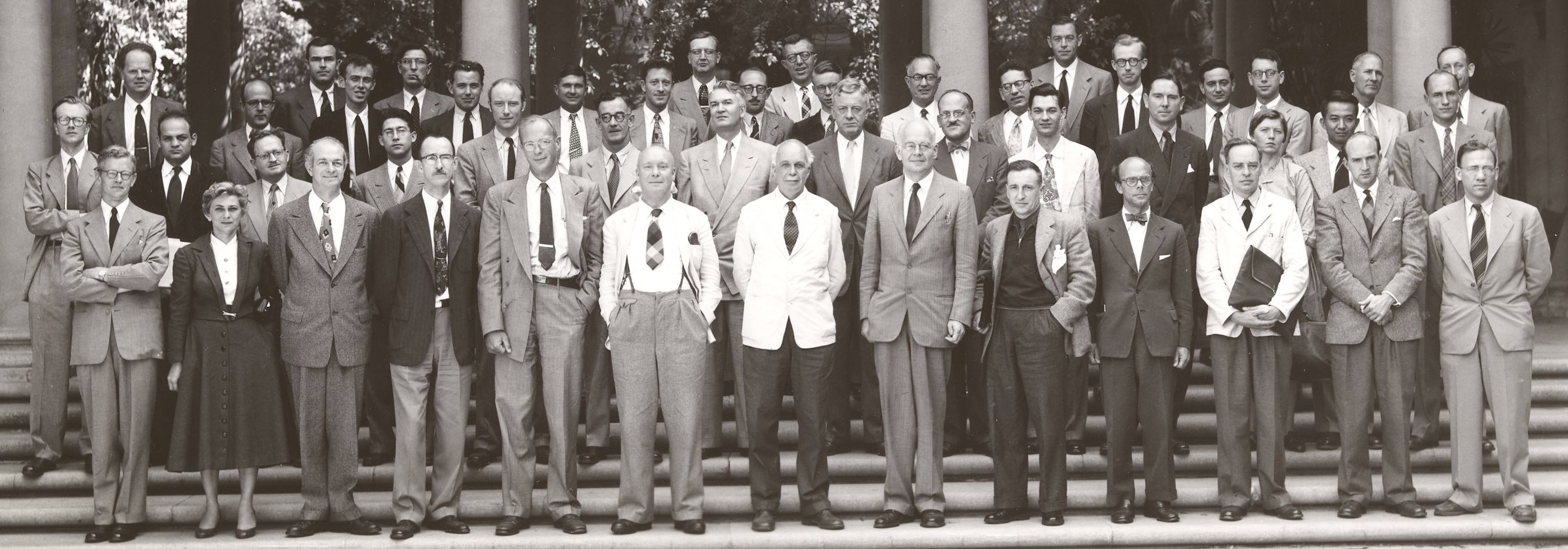 Attendees of the 1953 international Pasadena Conference on the Structure of Proteins