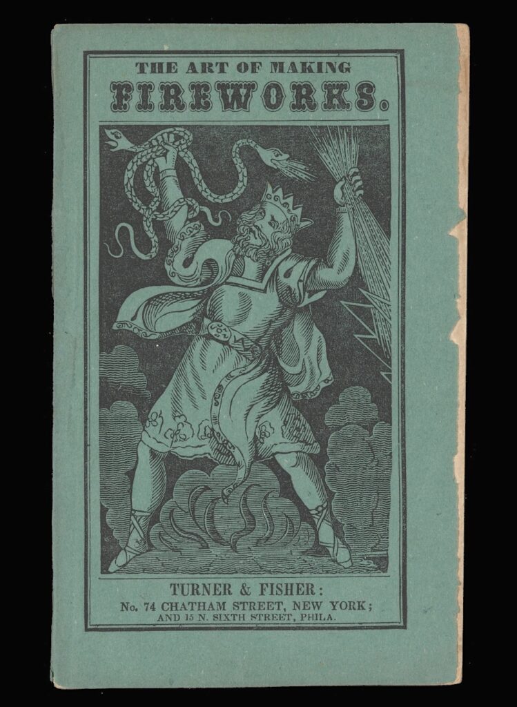 Cover of The Art of Making Fireworks with Safety and Ease, 1830.