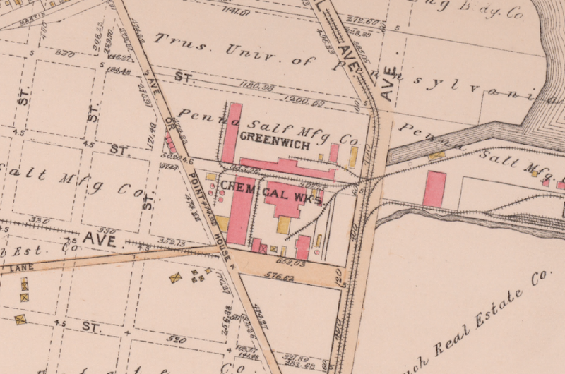 map of Philadelphia from 1895