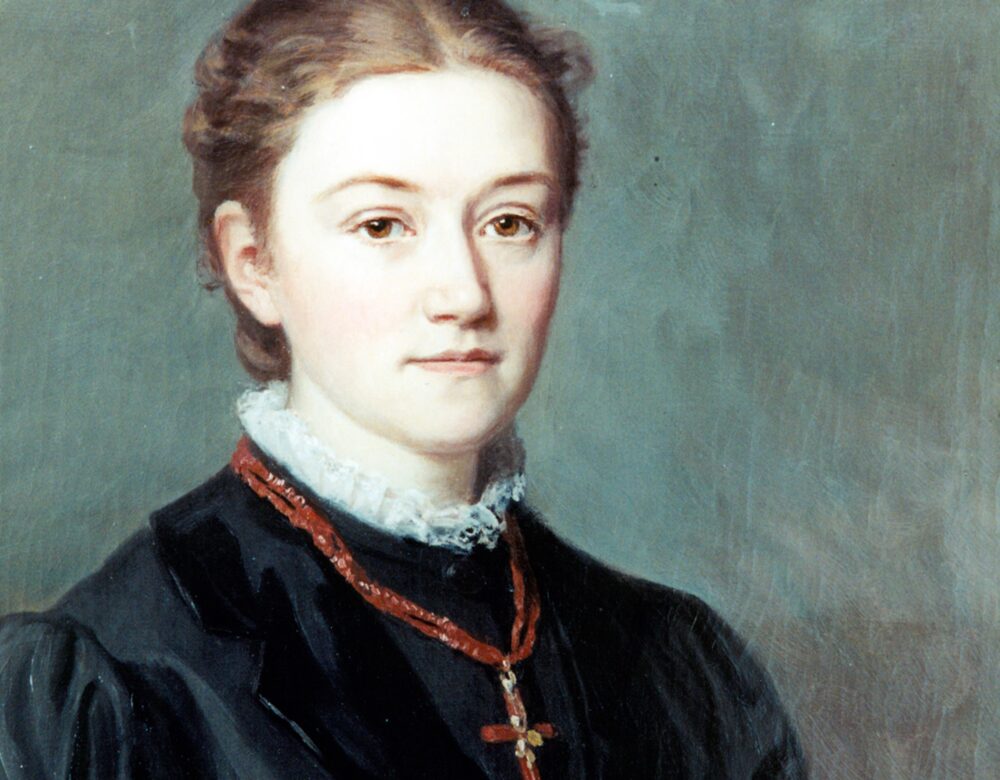 Portrait of Agnes Pockels painted by her aunt, Caroline Pockels