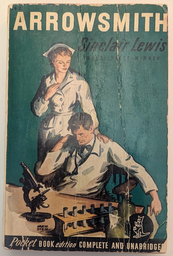 Cover of the 1942 edition of the book Arrowsmith