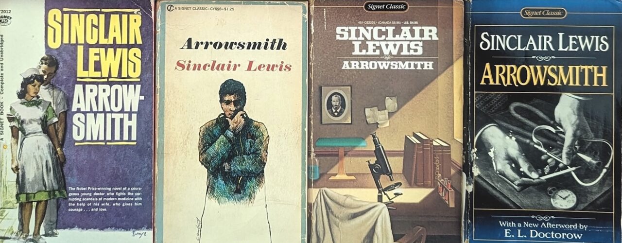 compilation image of 8 covers of the book Arrowsmith