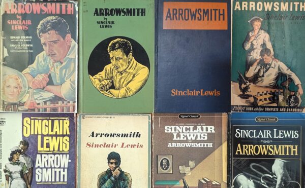 compilation image of 8 covers of the book Arrowsmith