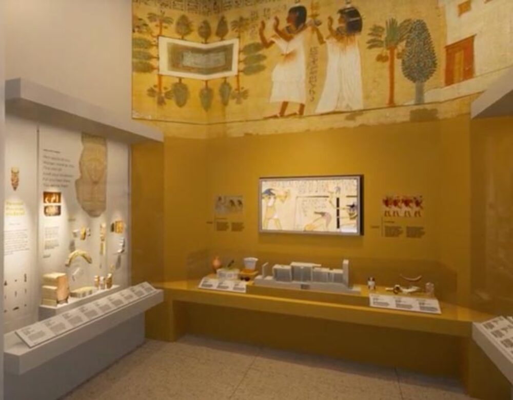 Egyptian gallery at the Penn Museum