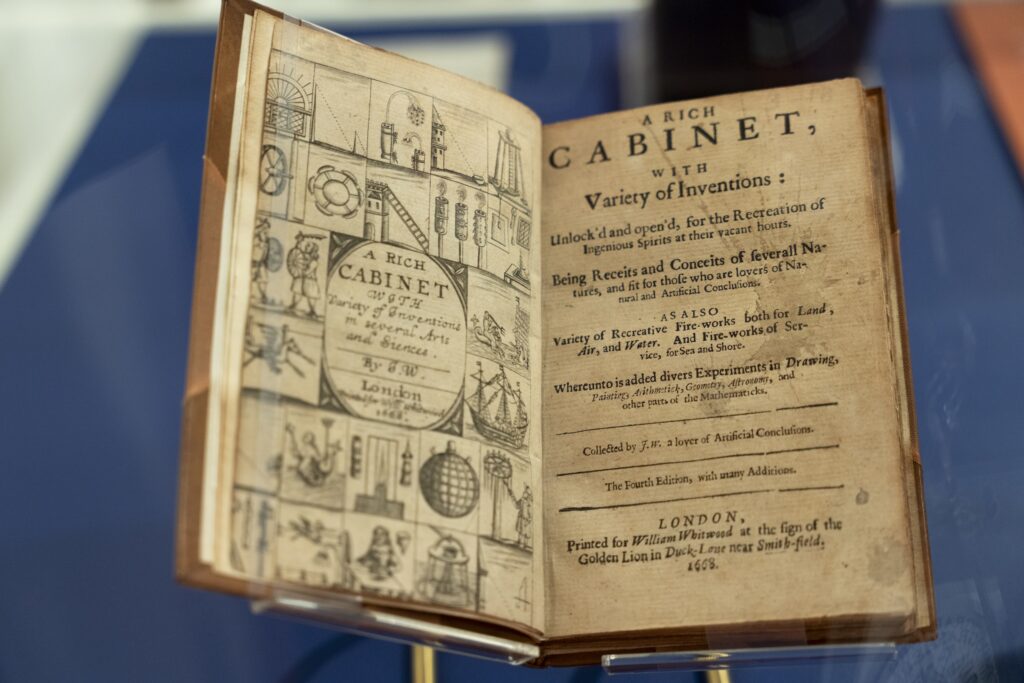 rare book on fireworks from the 1600s