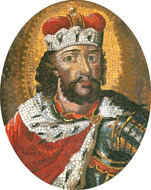 glass mosaics honoring Prince Alexander Nevsky of Russia