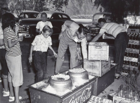 picnickers with frozen desserts