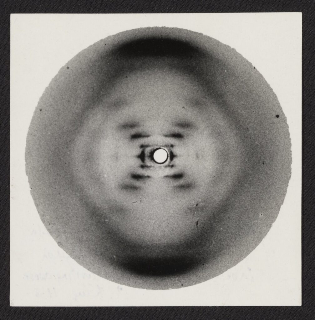 X-ray diffraction pattern of the B-form of DNA