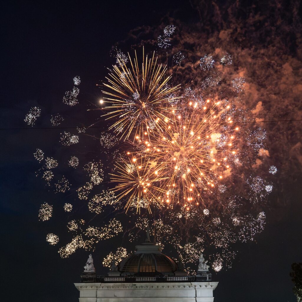 fireworks display