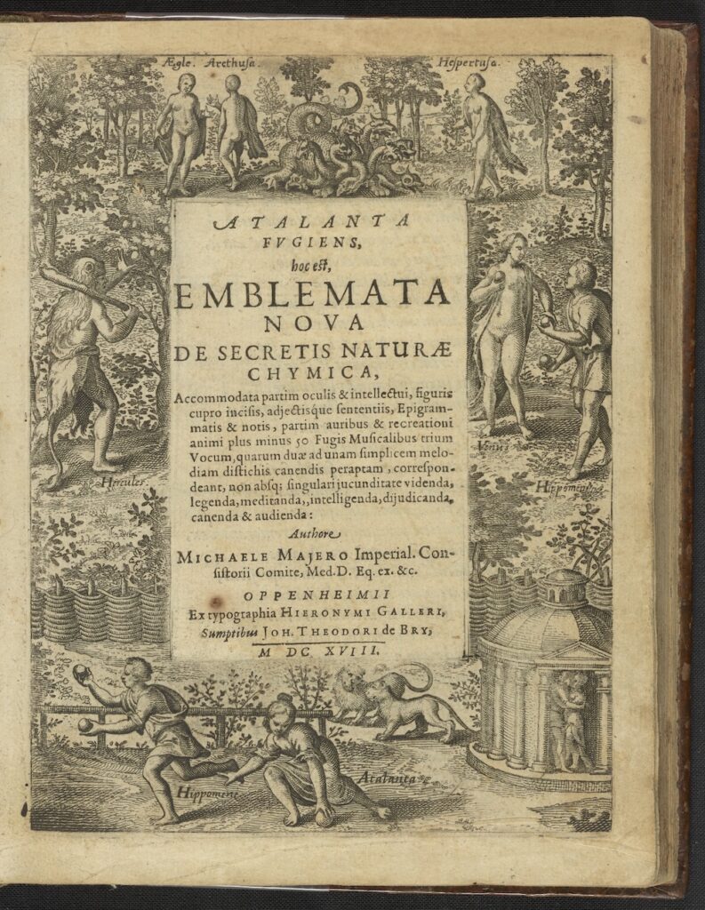 Title page from Atalanta Fugiens, 1618