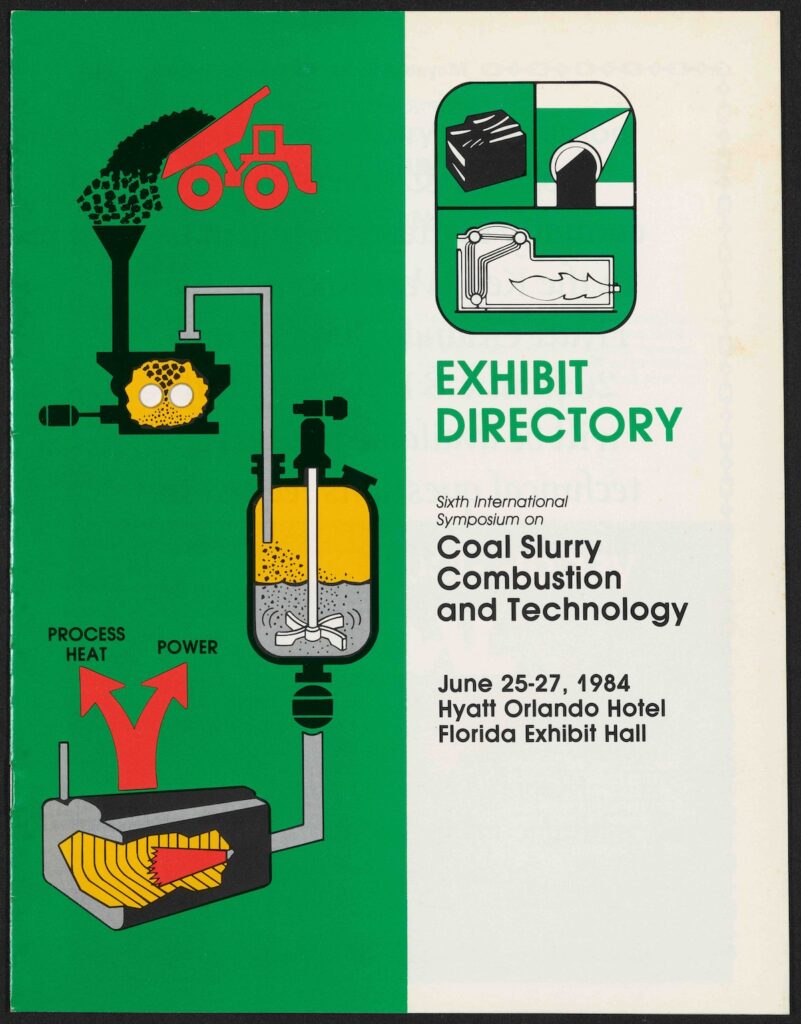 cover of an exhibit directory for coal slurry