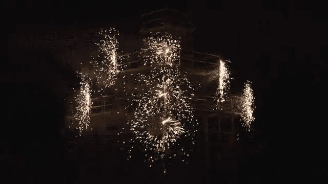 animated fireworks display