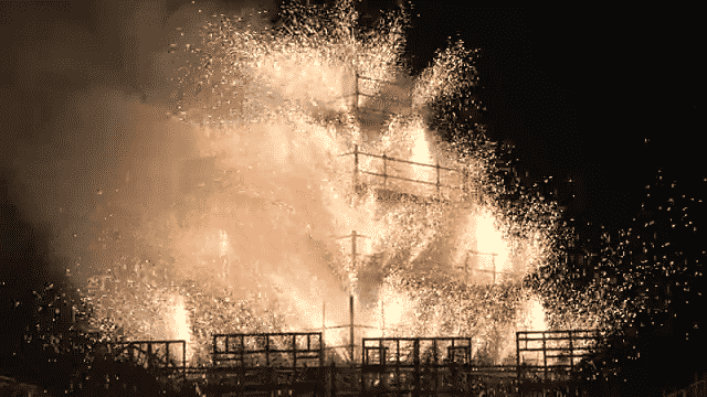 animated fireworks display