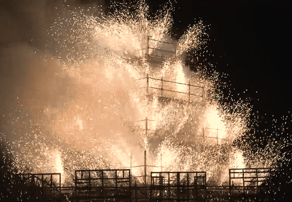 animated fireworks display