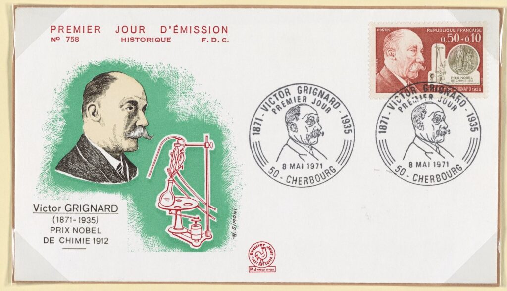 First Day Cover commemorating Victor Grignard, 1971
