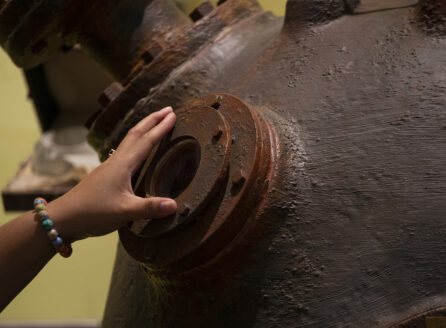 hand touching Bakelizer