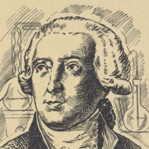 Illustration of Antoine-Laurent Lavoisier used on a French postage stamp