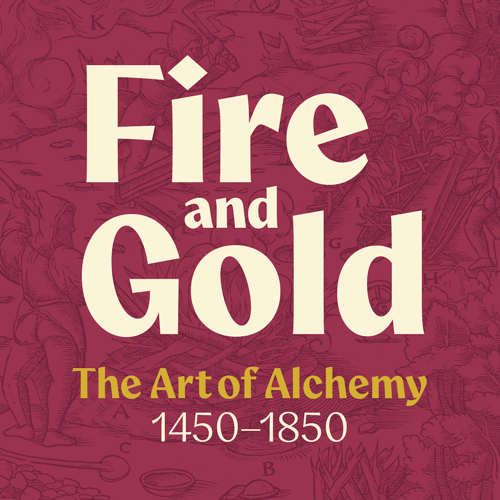 title treatment graphic for Fire and Gold exhibition